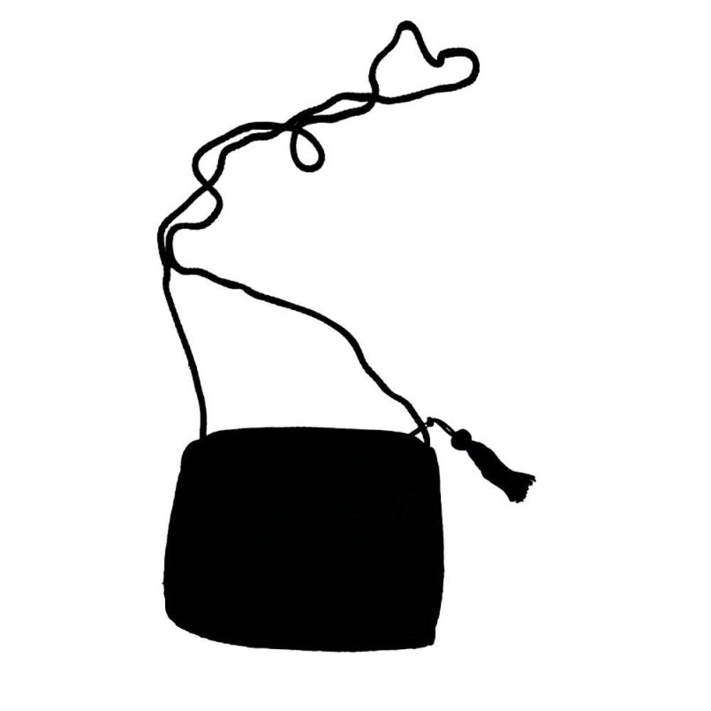 Avon Miniature Black Purse Dressy Crossover